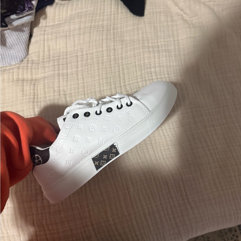 Louis Vuitton White and Black Sneakers